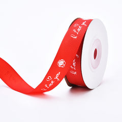 Packing Ribbon Love Pattern Flowers Ribbon Wedding Celebration Decoration Ribbon