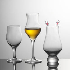 Tulip crystal wine glass