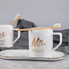 Marbling couple mug