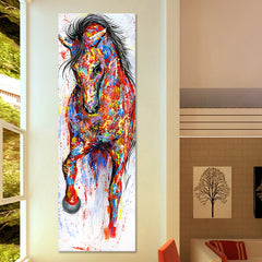 Factory Direct Supply Porch Corridor Watercolor Horse Paintings Home Decoration Painting Living Room Porch Paintings Frameless Painting Core