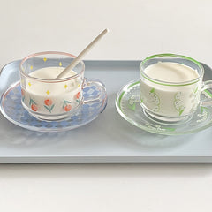 French Afternoon Tea Coffee Cup And Saucer Set