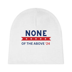 White Election Baby Beanie (AOP)