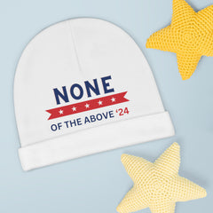 White Election Baby Beanie (AOP)