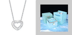 Sterling Silver Heart To Heart Pendant Necklace