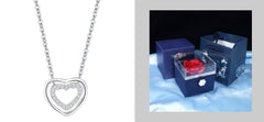 Sterling Silver Heart To Heart Pendant Necklace
