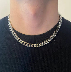 Daily Wearing Cuban Link Chain Choker