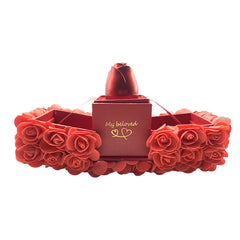 Eternal Flower Soap Rose Gift Box With Crystal Pendant Necklace
