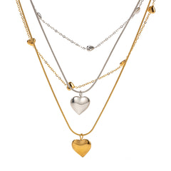 Love Double-layer Necklace 18K Gold-plated Collarbone Necklace