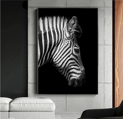 Black And White Animal Zebra Wall Art Canvas Painting Wall Poster Living Room Decor