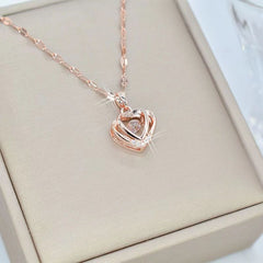 Valentines Day Gift Women's Fashion Simple Full Diamond Perfume Bottle Clavicle Chain Necklace Fashion Jewelry Woman