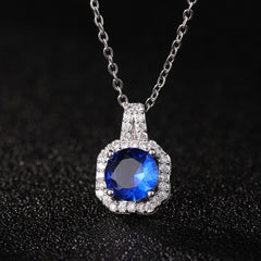 Perfume Bottle Pendant Necklace Women's Full Diamond