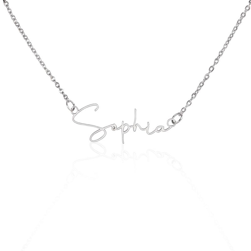 Personalized Custom Signature Necklace