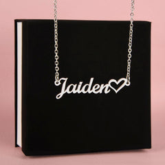 Luxury Personalized Name Necklace With Heart