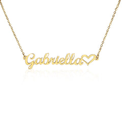 Luxury Personalized Name Necklace With Heart