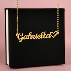 Luxury Personalized Name Necklace With Heart