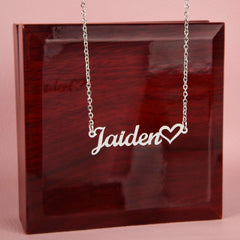 Luxury Personalized Name Necklace With Heart