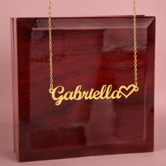 Luxury Personalized Name Necklace With Heart