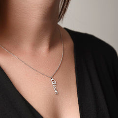 Personalized  Vertical Name Necklace