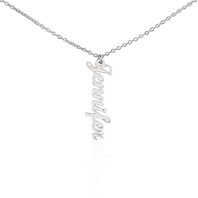 Personalized  Vertical Name Necklace