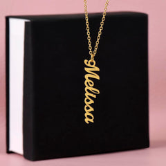 Personalized  Vertical Name Necklace