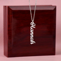 Personalized  Vertical Name Necklace