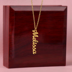 Personalized  Vertical Name Necklace