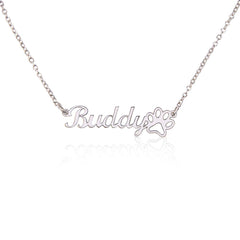 Luxury Personalized Necklace + Paw Print