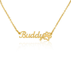 Luxury Personalized Necklace + Paw Print