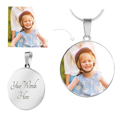 Luxury Round Necklace With Customized Picture