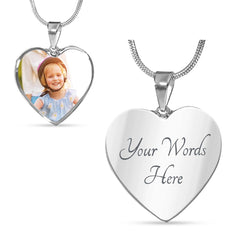 Luxury Heart Necklace With Customized Picture