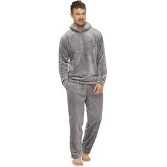 Flannel Grey Simple Home Men's Pajamas