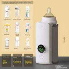 Rechargeable Bottle Warmer With Temperature Display- GREEN
