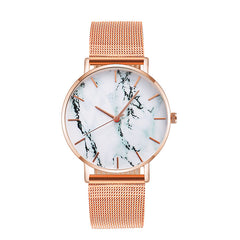 Luxury Marble Watch With  Mesh Band